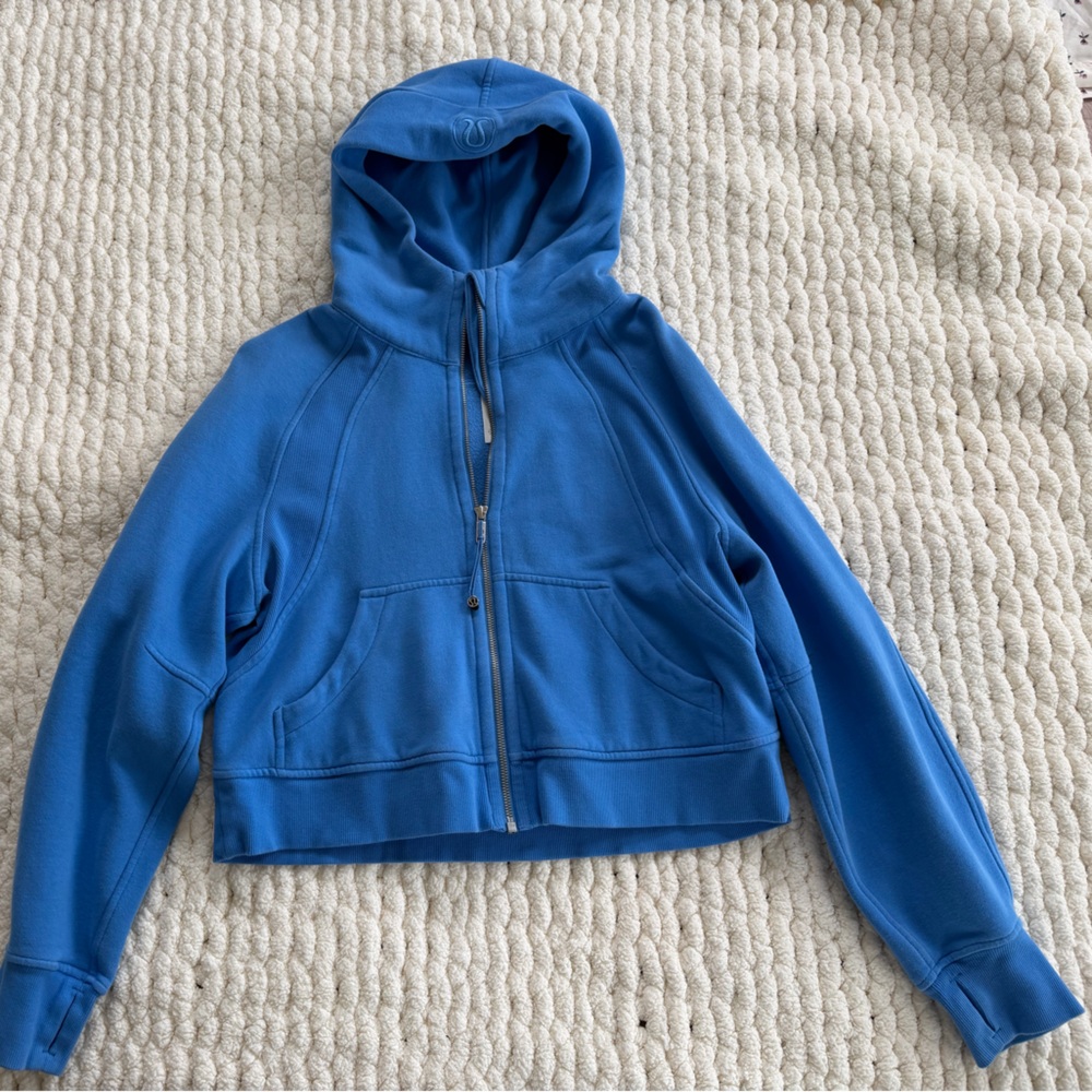 lululemon athletica Blue Full‑Zip Hooded Sweatshirt